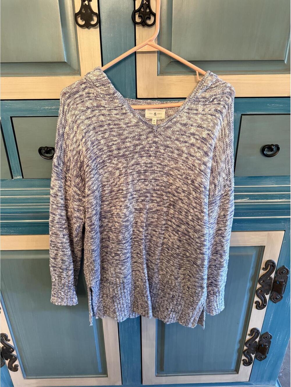 Lou & Grey Medium Knit Hoodie Sweater